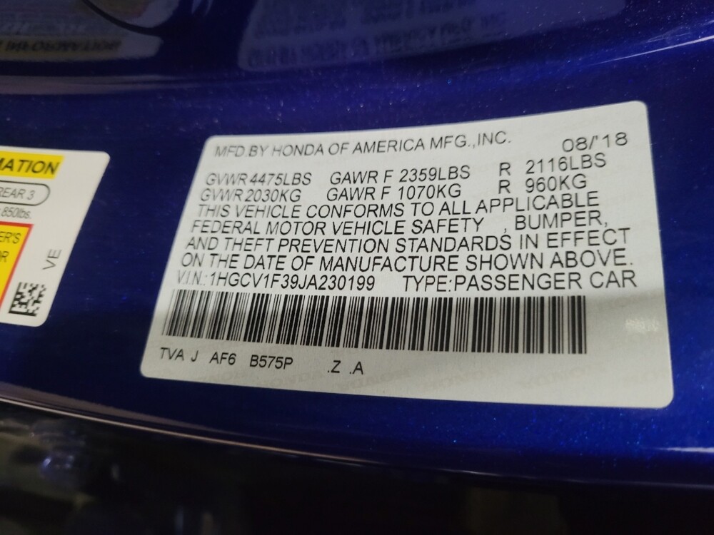 2018 Honda Accord in Woodbridge, VA 22191 - 18081328 33