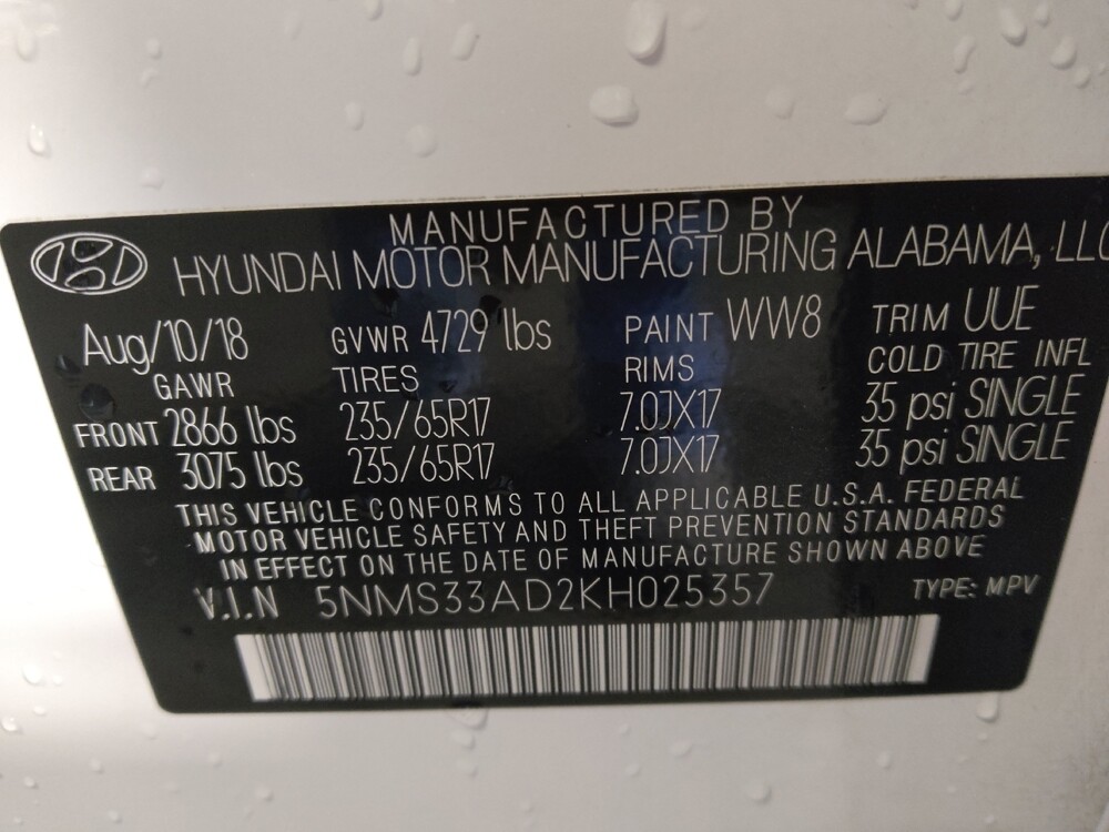 2019 Hyundai Santa Fe in Charlotte, NC 28273 - 18081360 33