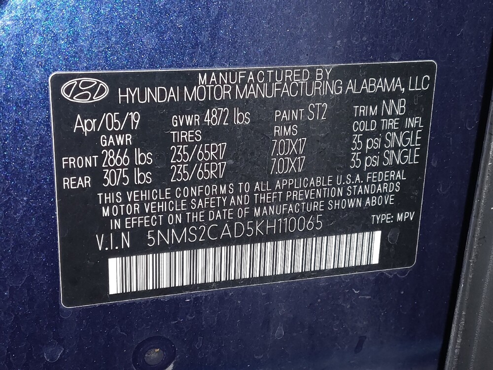 2019 Hyundai Santa Fe in Savannah, GA 31419 - 18081480 33