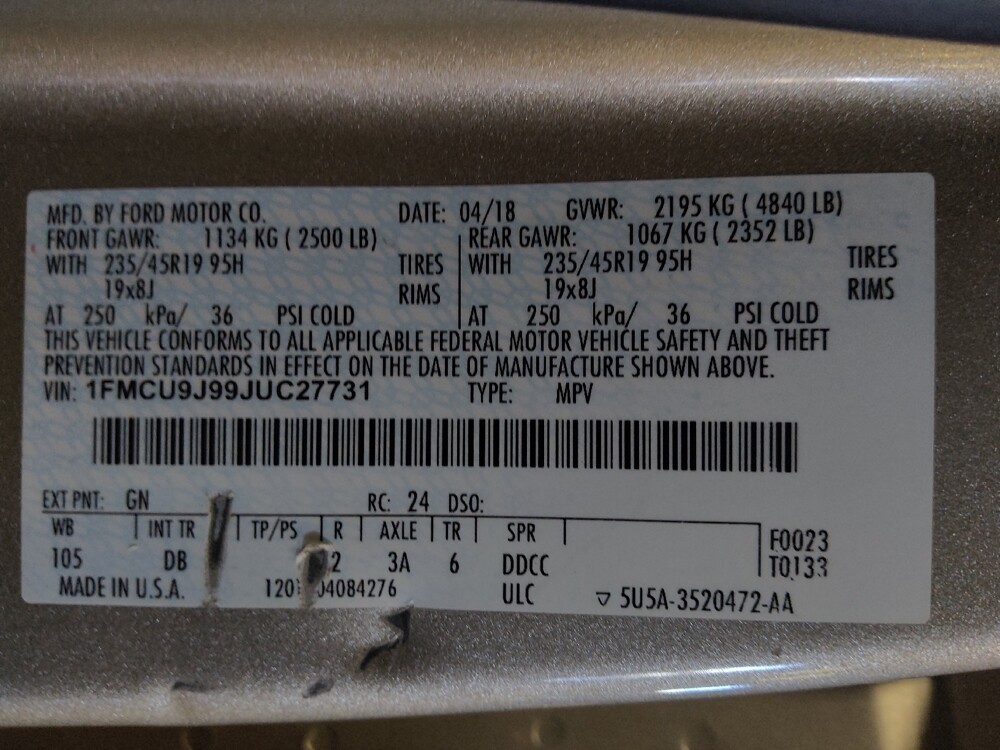 2018 Ford Escape in West Palm Beach, FL 33409 - 18081498 33