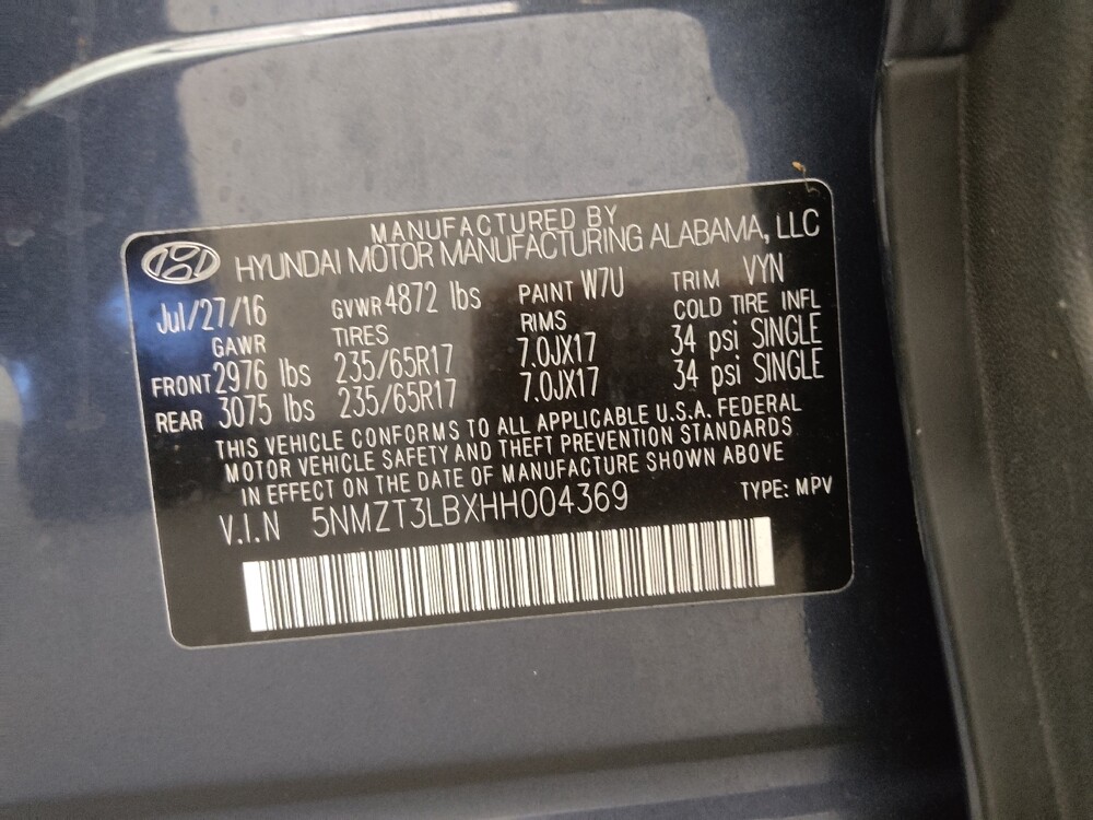 2017 Hyundai Santa Fe in Colorado Springs, CO 80909 - 18081504 33