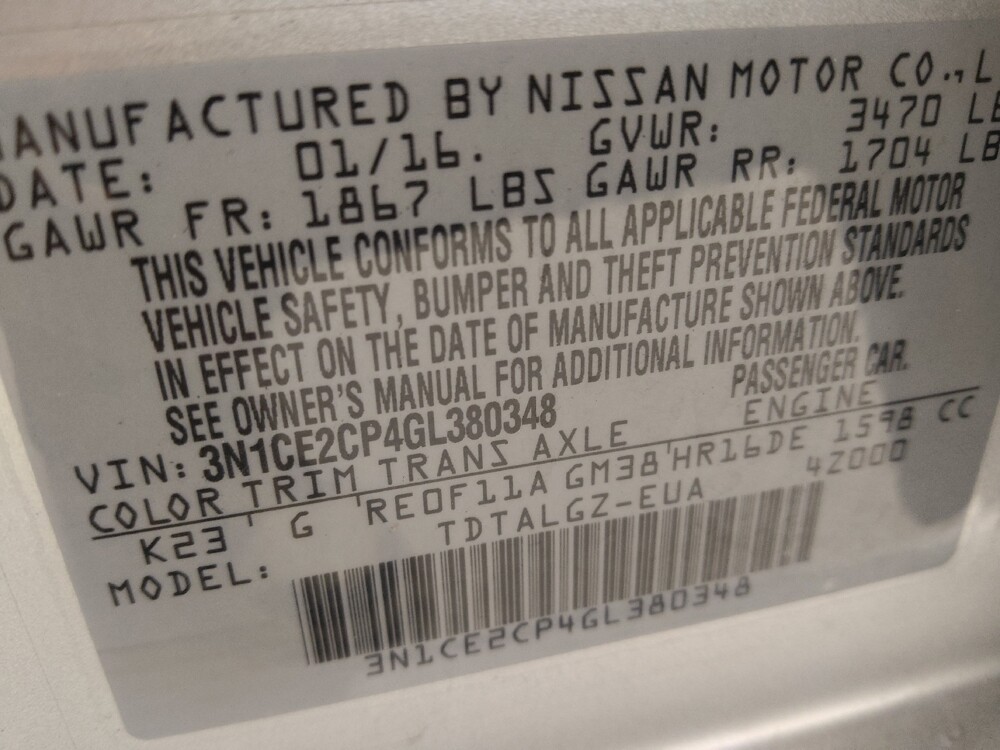 2016 Nissan Versa Note in Colorado Springs, CO 80909 - 18081505 33