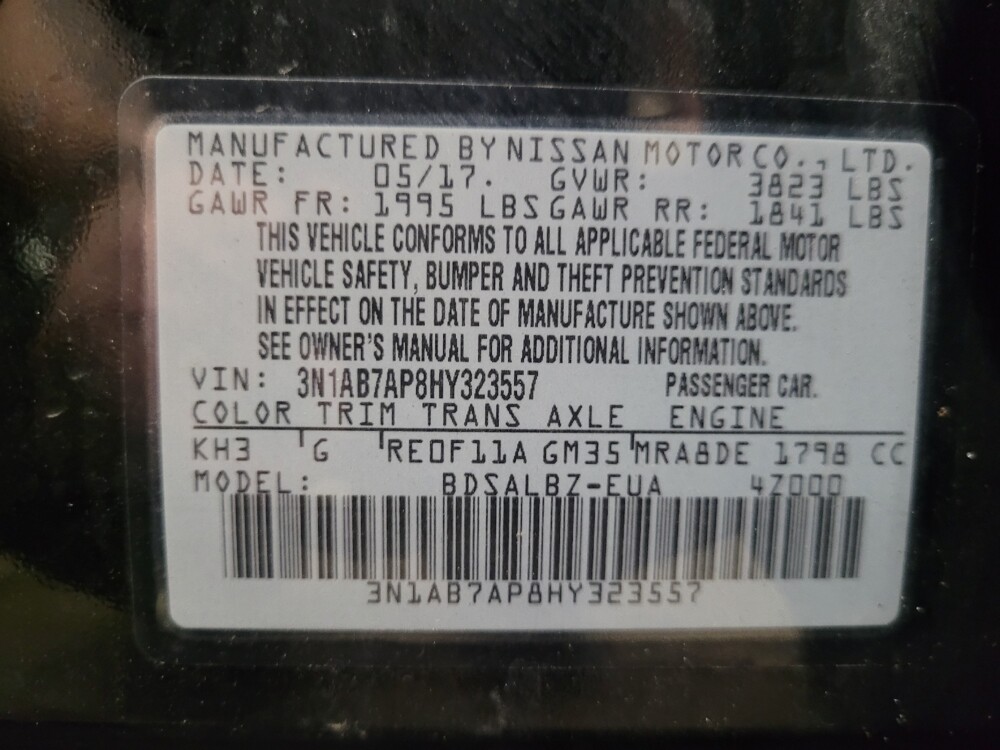 2017 Nissan Sentra in Glen Burnie, MD 21061 - 18081543 33