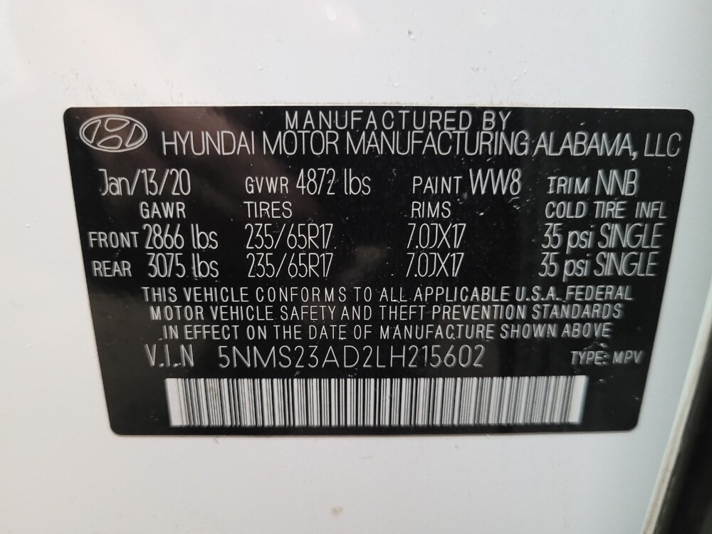 2020 Hyundai Santa Fe in Richmond, VA 23235 - 18081554 33