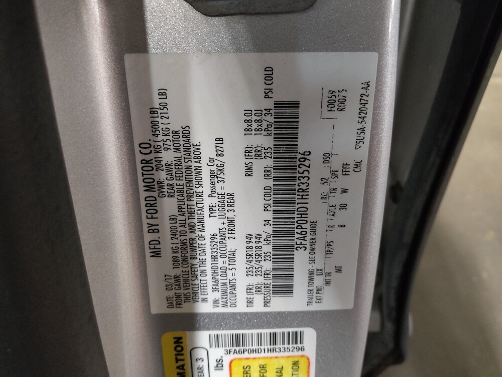 2017 Ford Fusion in Temple, TX 76502 - 18081572 33