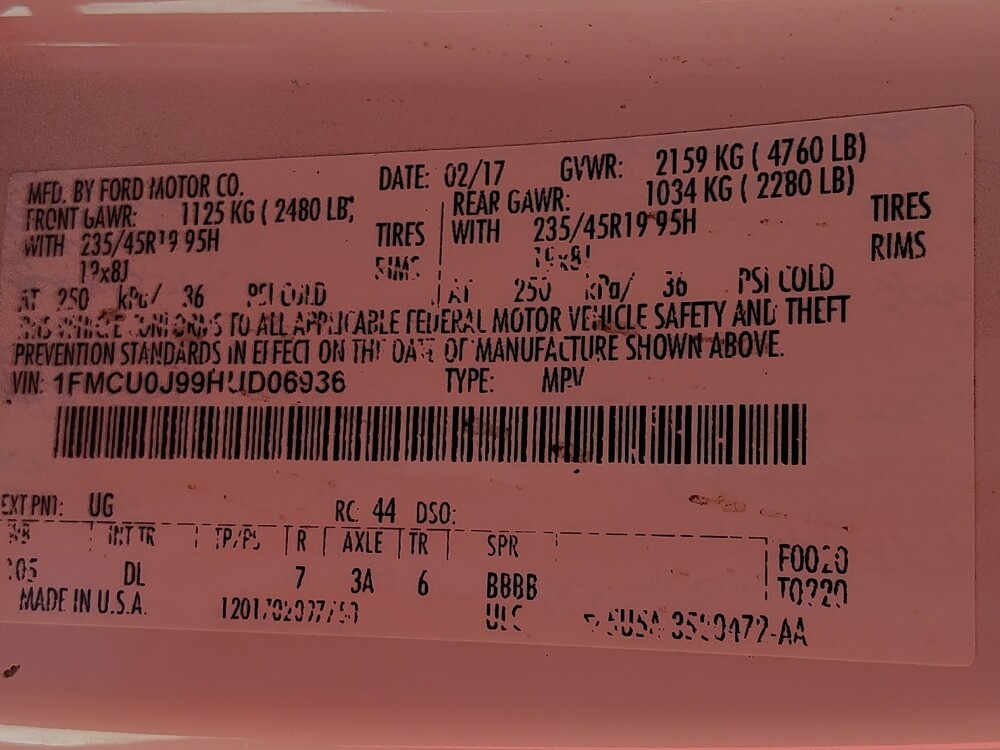 2017 Ford Escape in Clearwater, FL 33764 - 18081583 33