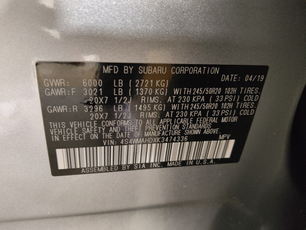 2019 Subaru Ascent in Conyers, GA 30094 - 18081595 33