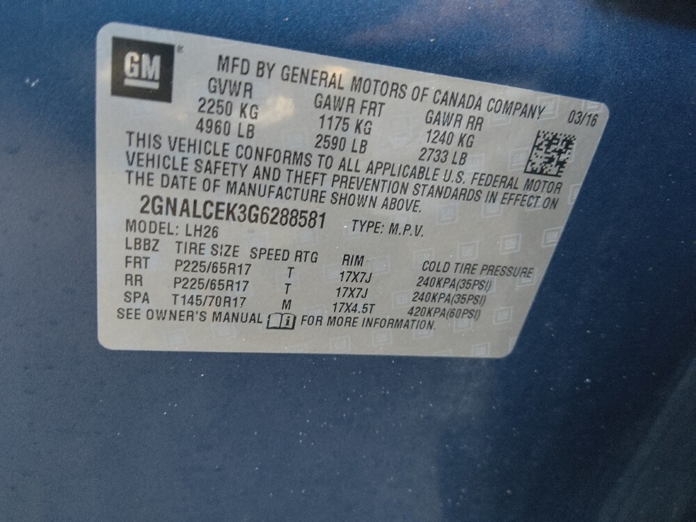 2016 Chevrolet Equinox in Jacksonville, FL 32210 - 18081626 33