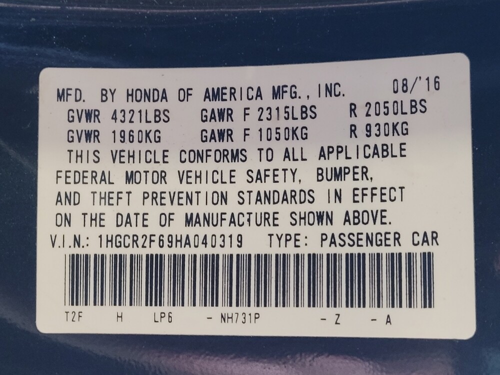 2017 Honda Accord in Mobile, AL 36606 - 18081634 33