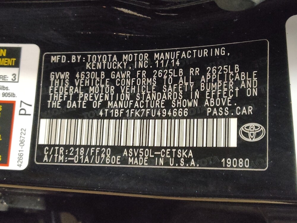 2015 Toyota Camry in Savannah, GA 31419 - 18081641 33