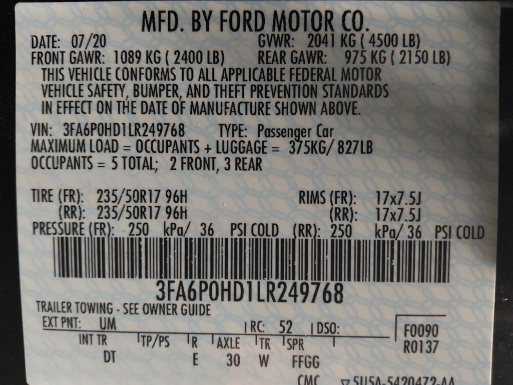 2020 Ford Fusion in Live Oak, TX 78233 - 18081642 33