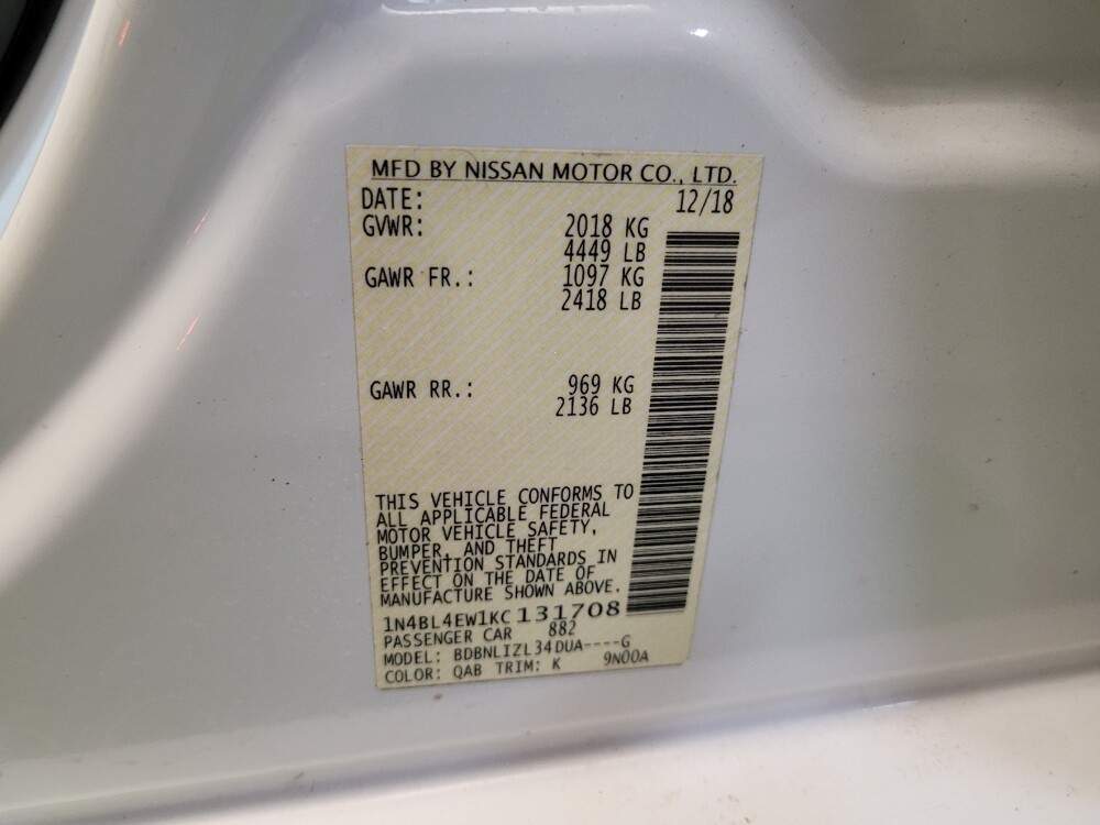 2019 Nissan Altima in Columbus, OH 43228 - 18081662 33