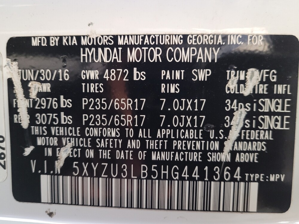 2017 Hyundai Santa Fe in Montclair, CA 91763 - 18081797 33