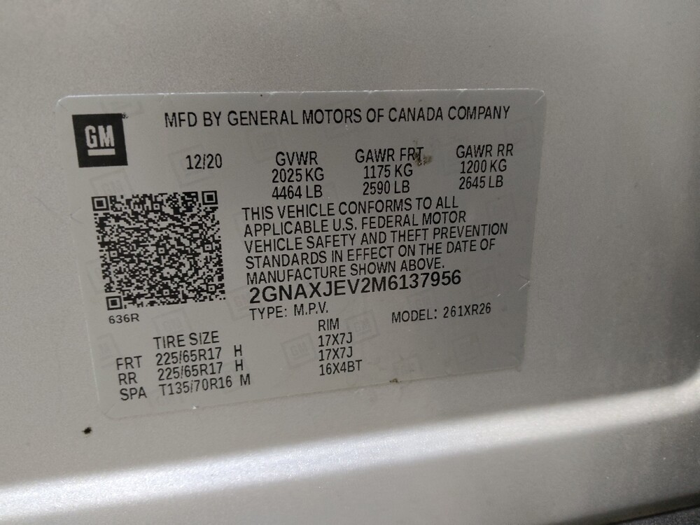 2021 Chevrolet Equinox in Conway, SC 29526 - 18081825 33