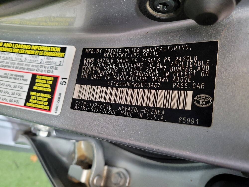 2019 Toyota Camry in Lexington, KY 40509 - 18081930 33