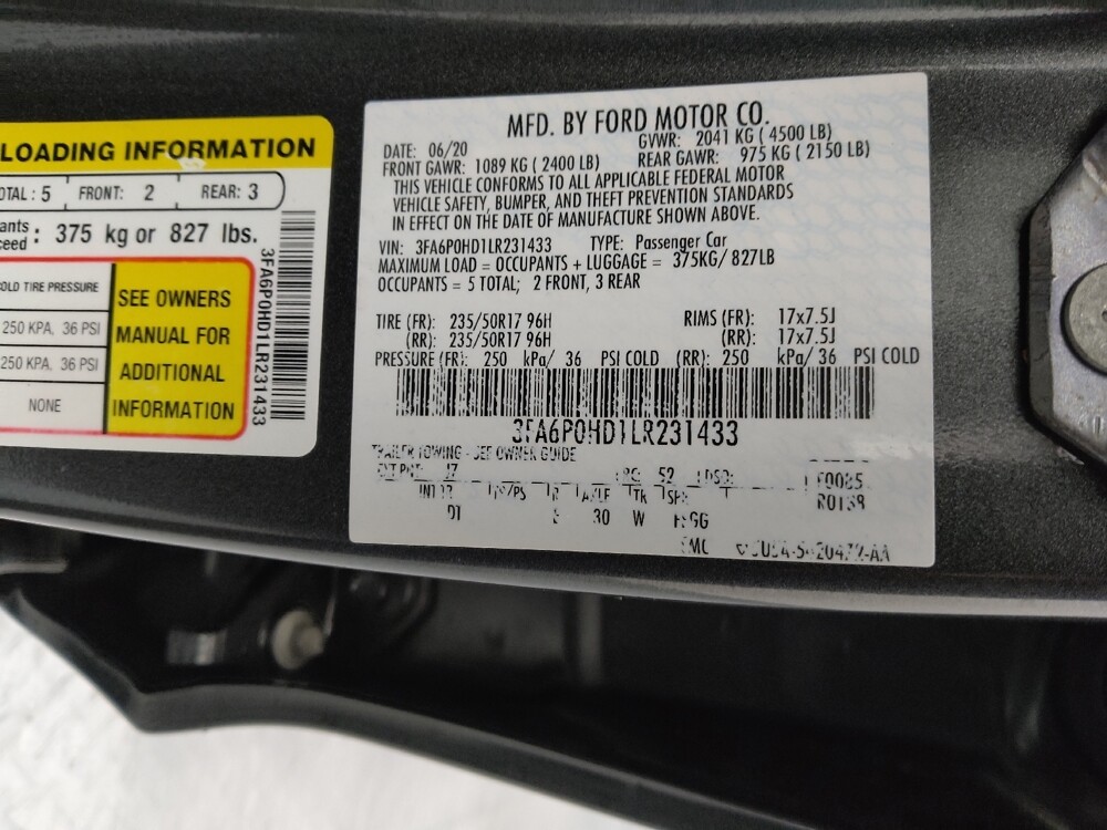 2020 Ford Fusion in St. Louis, MO 63125 - 18081960 33