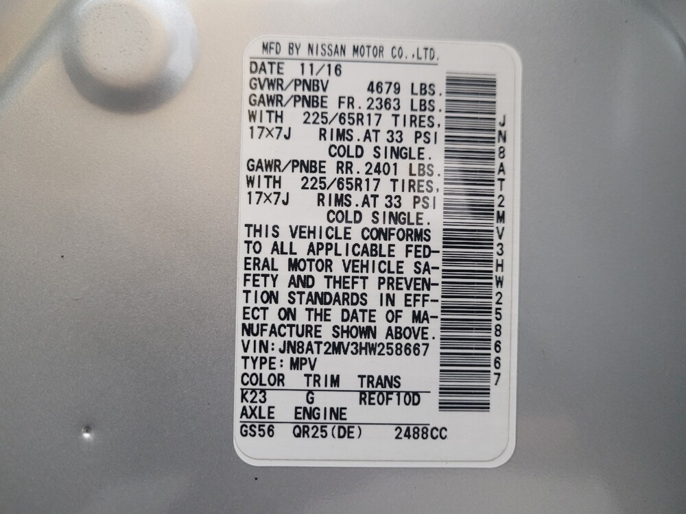 2017 Nissan Rogue in Madison, TN 37115 - 18081970 33