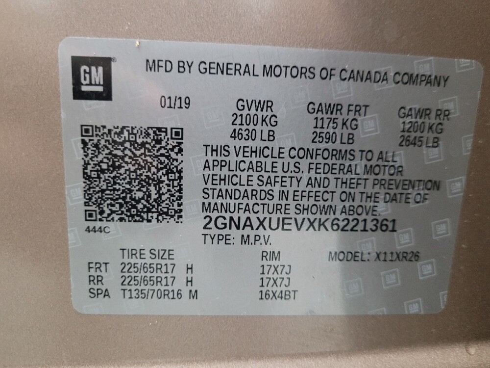 2019 Chevrolet Equinox in Eastpointe, MI 48021 - 18081972 33