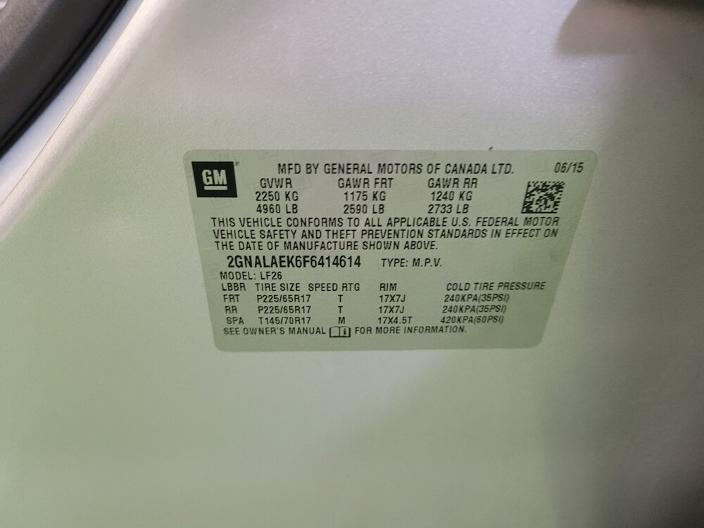 2015 Chevrolet Equinox in Toledo, OH 43617 - 18081998 33