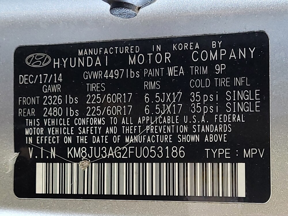 2015 Hyundai Tucson in Hialeah, FL 33014 - 18082116 33