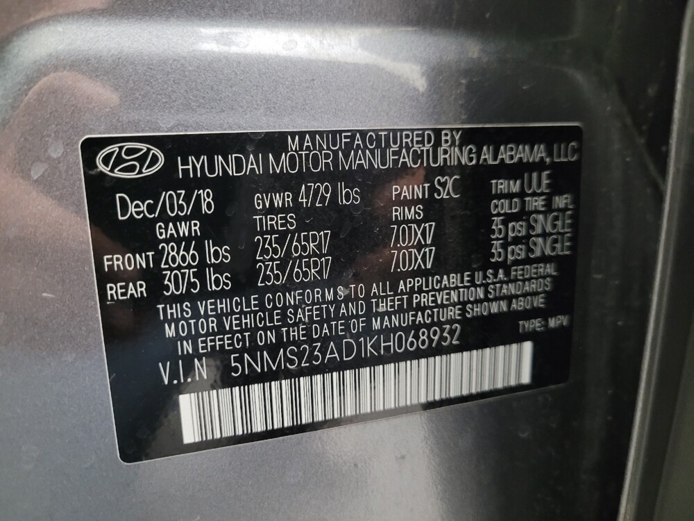 2019 Hyundai Santa Fe in Tucson, AZ 85705 - 18082128 33