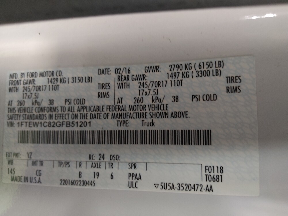 2016 Ford F150 in Tallahassee, FL 32304 - 18082305 33