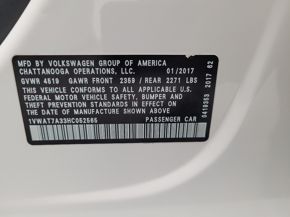 2017 Volkswagen Passat in Las Vegas, NV 89102 - 18082308 33