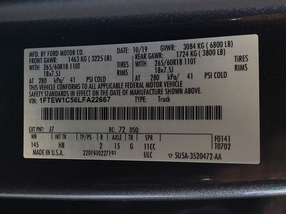 2020 Ford F150 in Hialeah, FL 33014 - 18082370 33