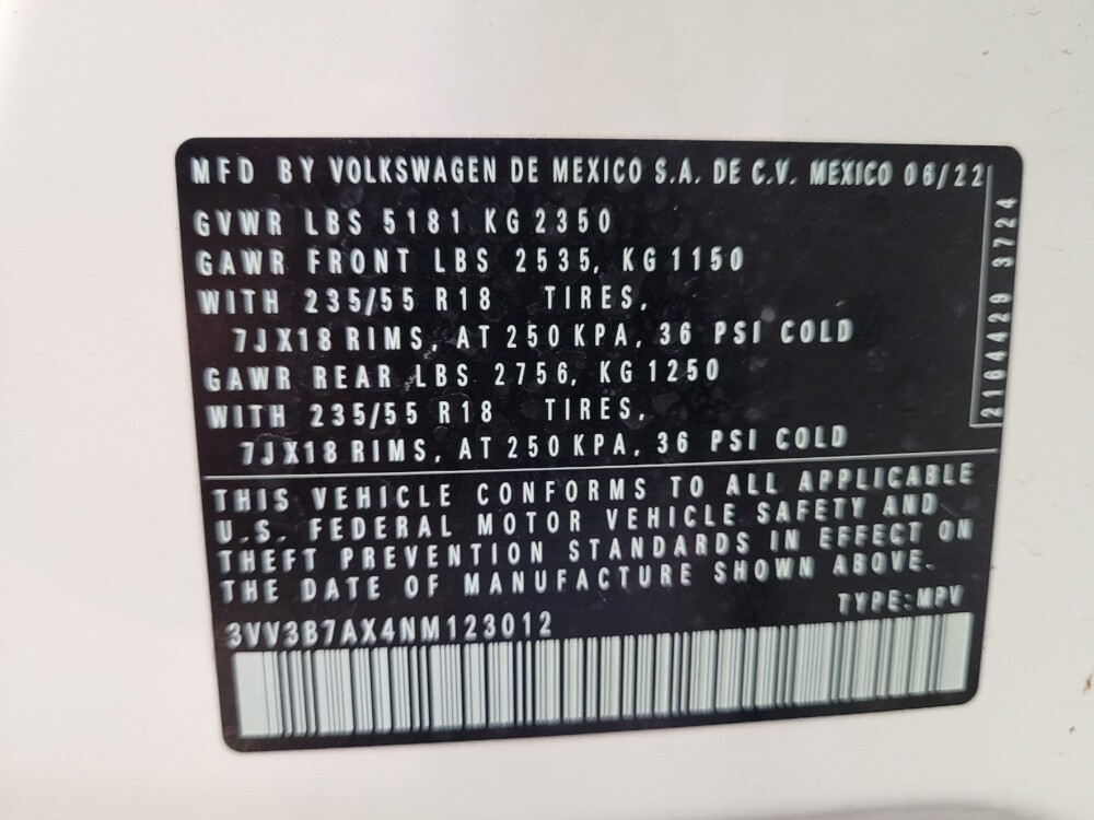 2022 Volkswagen Tiguan in Bakersfield, CA 93309 - 18082552 33