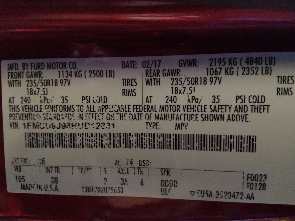 2017 Ford Escape in Chandler, AZ 85225 - 18082581 33