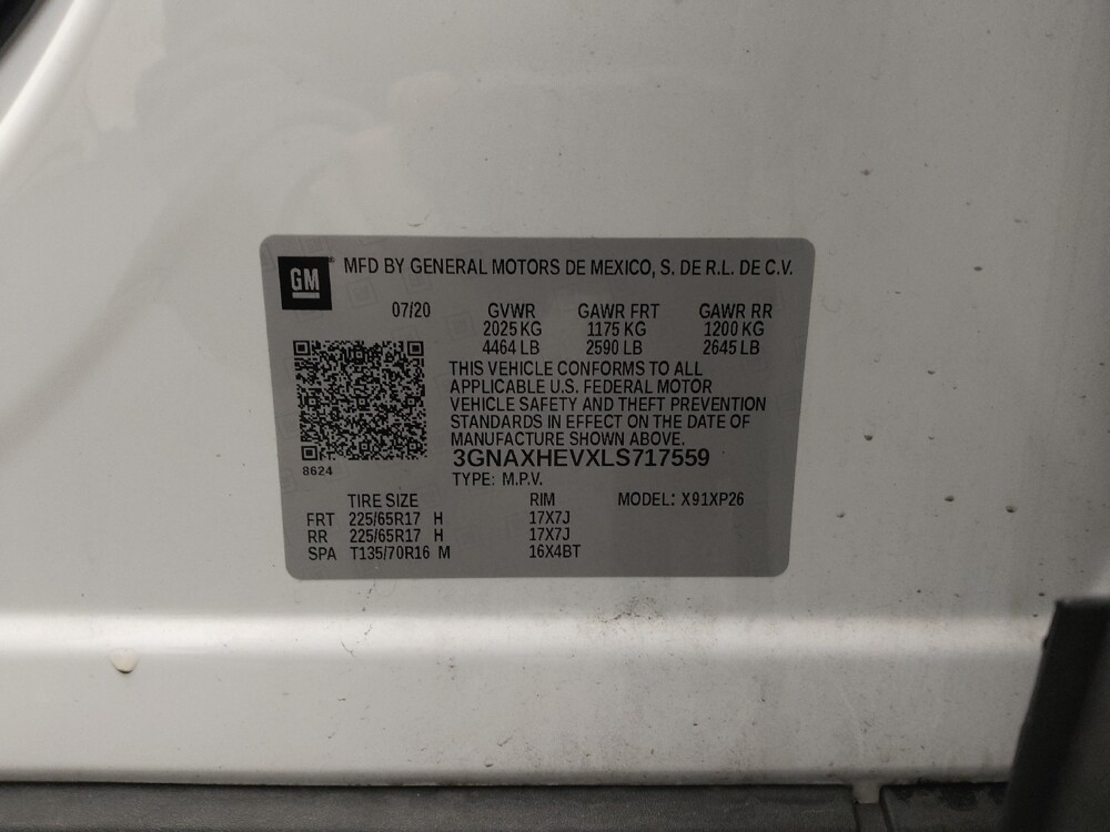 2020 Chevrolet Equinox in Eastpointe, MI 48021 - 18082584 33