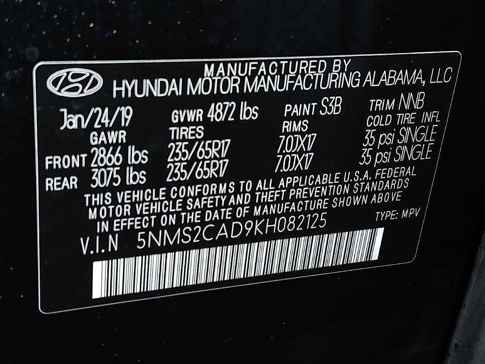 2019 Hyundai Santa Fe in Savannah, GA 31419 - 18082599 33