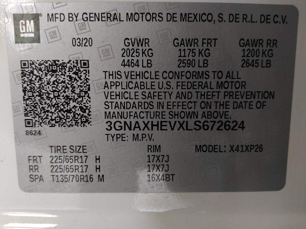 2020 Chevrolet Equinox in Sanford, FL 32773 - 18082600 33