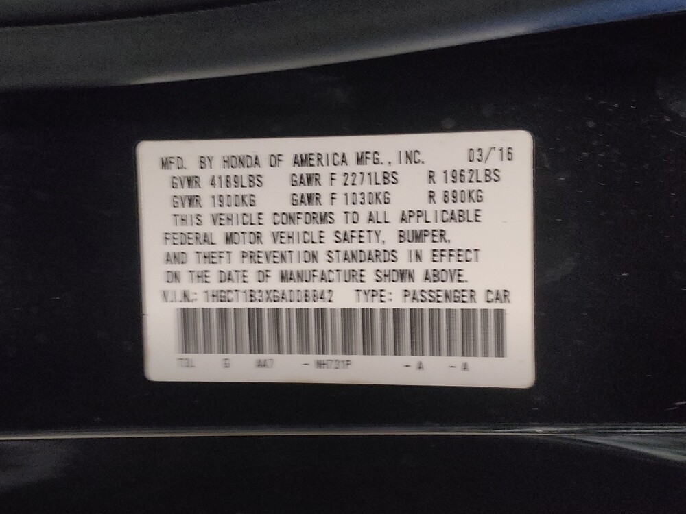 2016 Honda Accord in Savannah, GA 31419 - 18082601 33