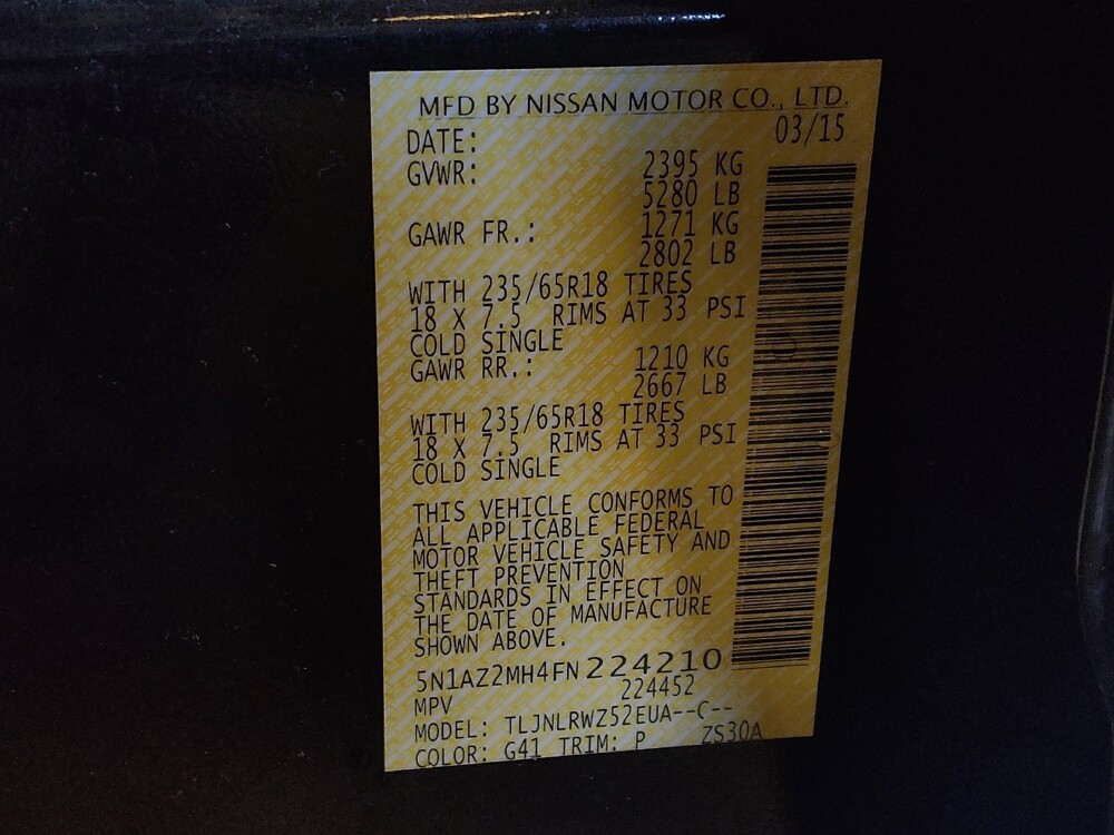 2015 Nissan Murano in West Palm Beach, FL 33409 - 18082604 33