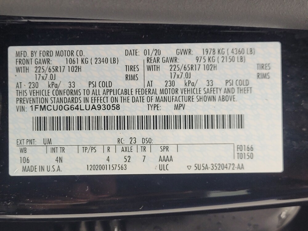 2020 Ford Escape in Memphis, TN 38115 - 18082630 33