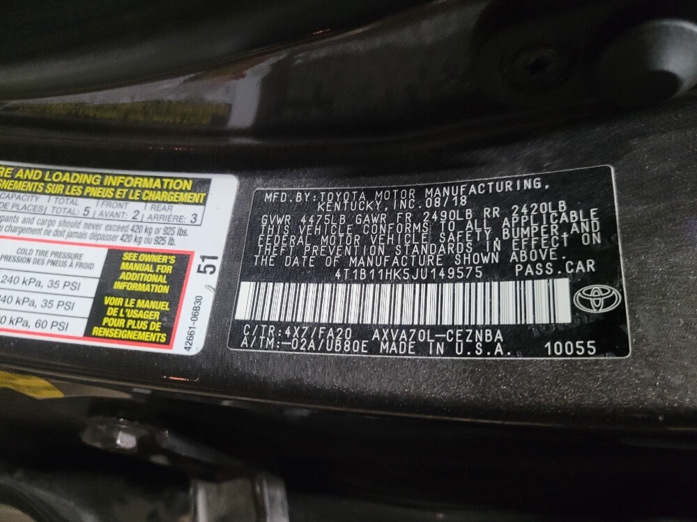 2018 Toyota Camry in Temple Hills, MD 20746 - 18082659 33