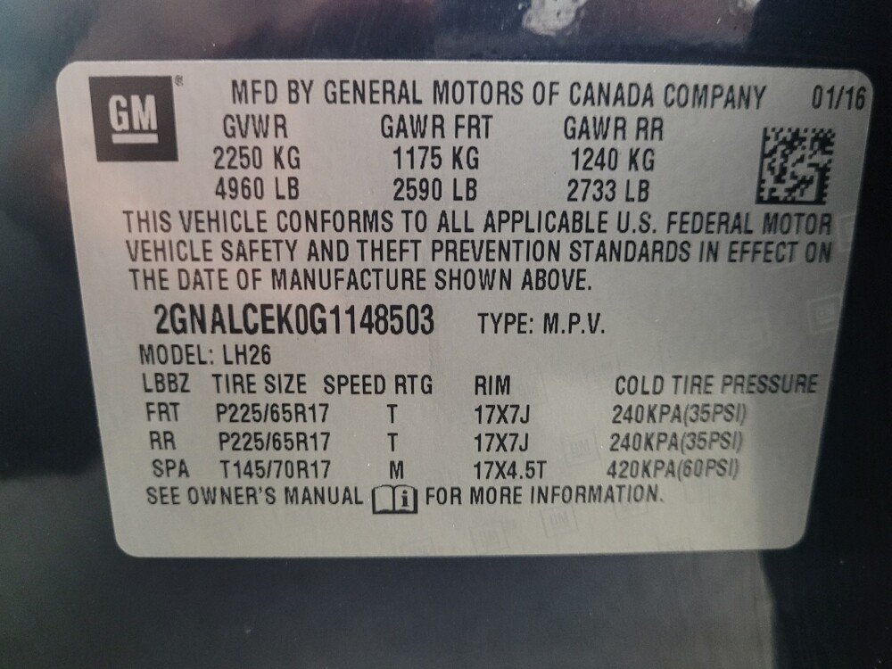 2016 Chevrolet Equinox in Grand Rapids, MI 49508 - 18082681 33