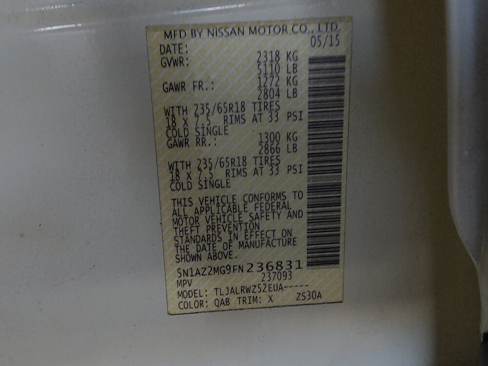 2015 Nissan Murano in Sanford, FL 32773 - 18082687 33