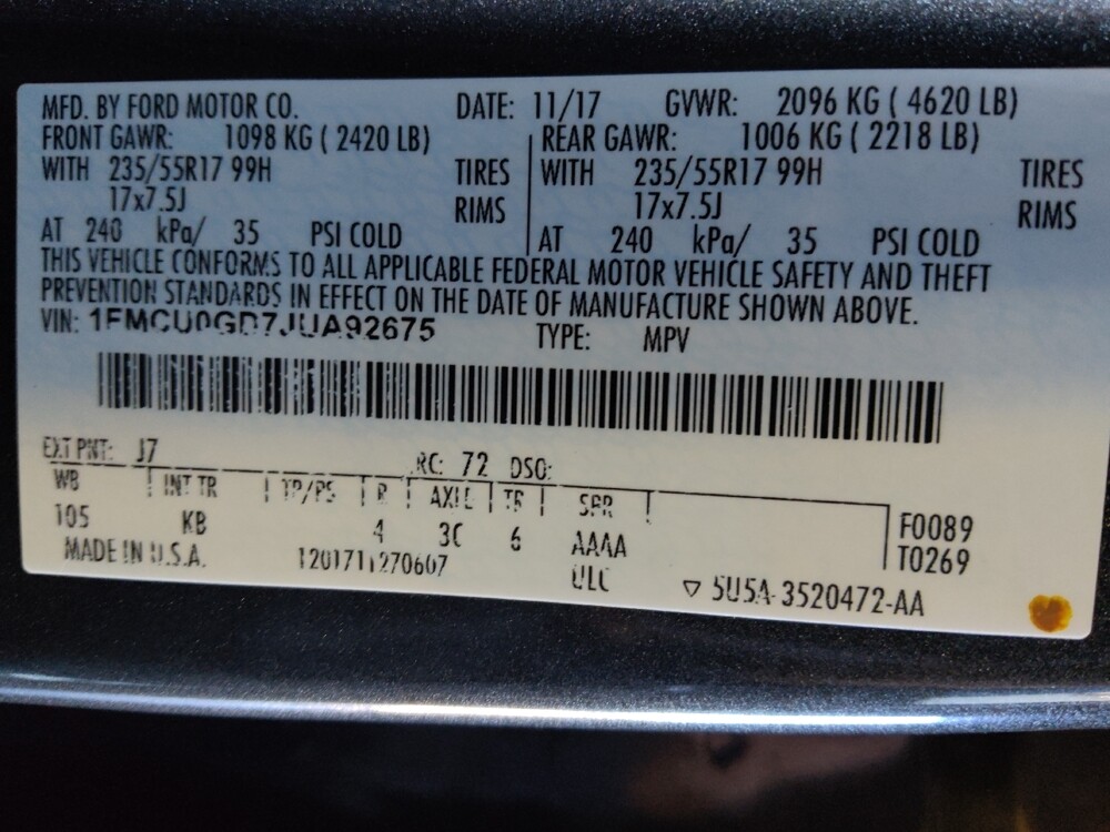 2018 Ford Escape in Glendale, AZ 85301 - 18082710 33