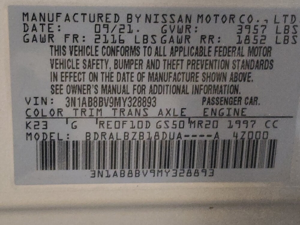 2021 Nissan Sentra in Fort Worth, TX 76116 - 18082819 33