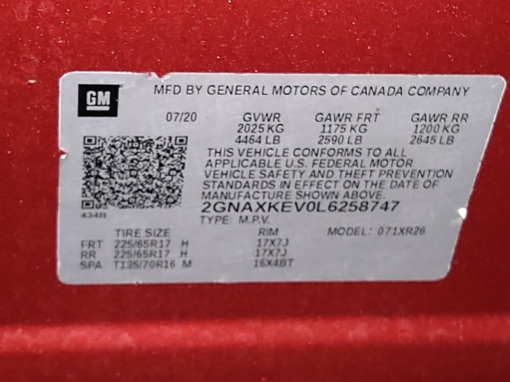 2020 Chevrolet Equinox in Fort Worth, TX 76116 - 18082836 33