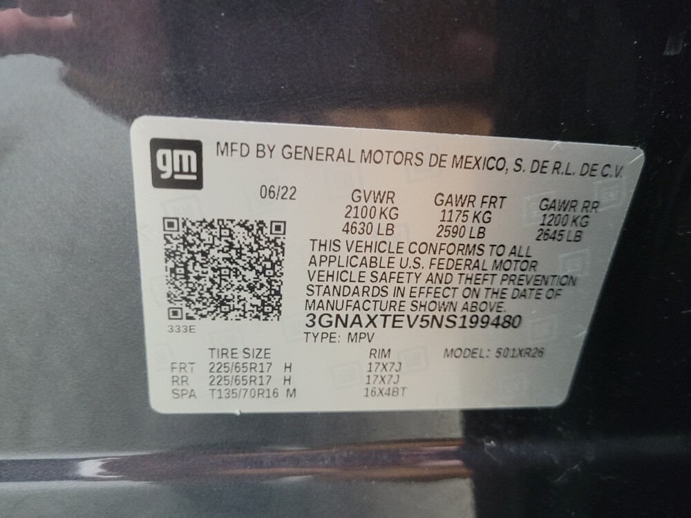 2022 Chevrolet Equinox in Indianapolis, IN 46219 - 18082953 33