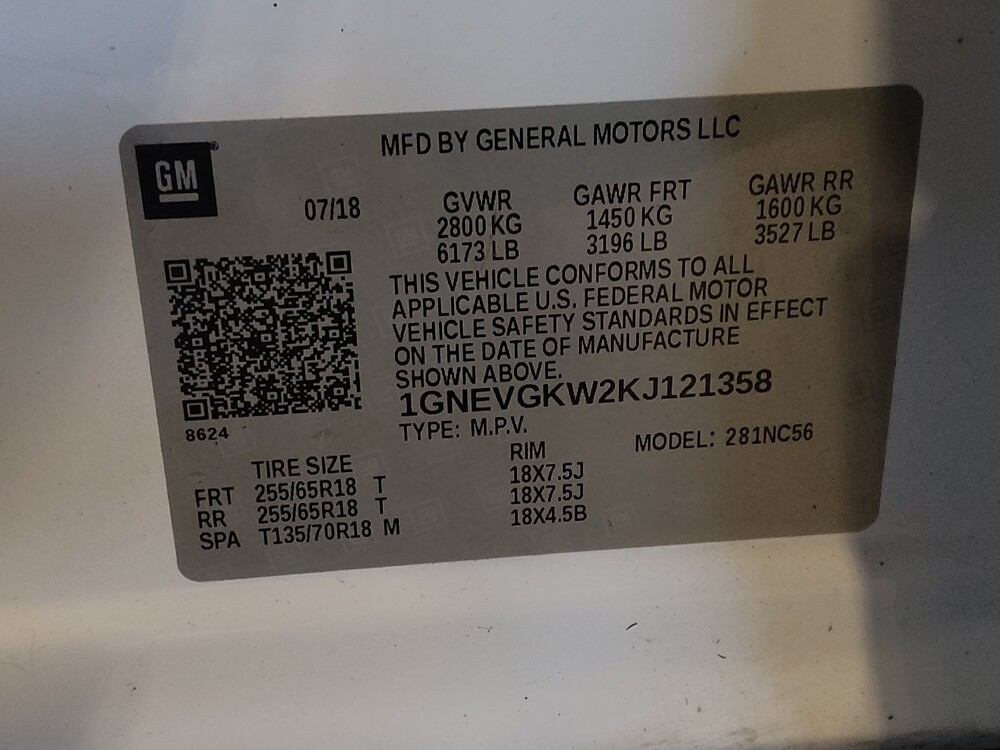 2019 Chevrolet Traverse in Kissimmee, FL 34744 - 18083008 33