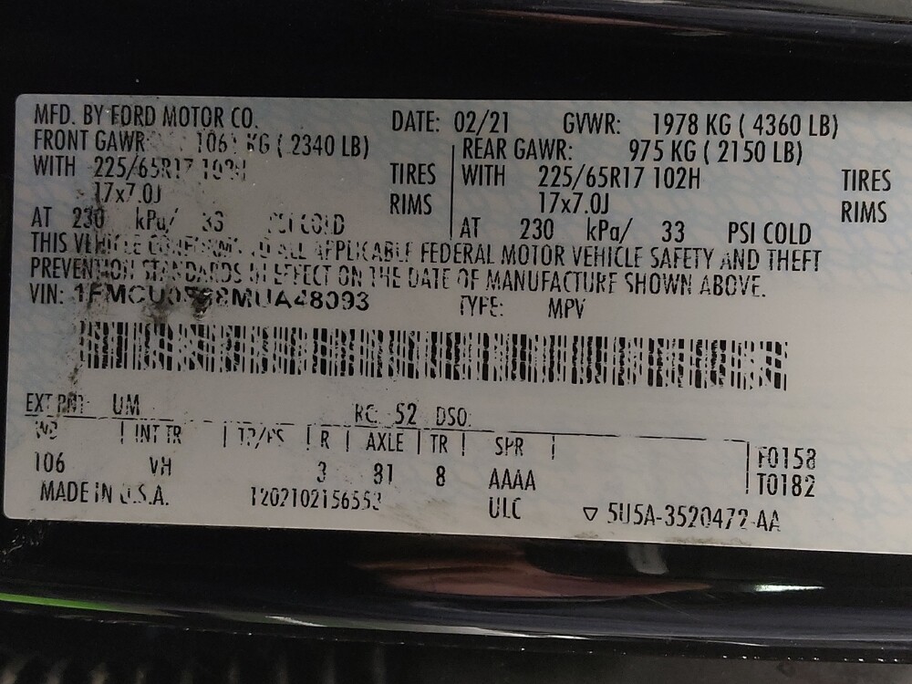 2021 Ford Escape in Houston, TX 77074 - 18083030 33