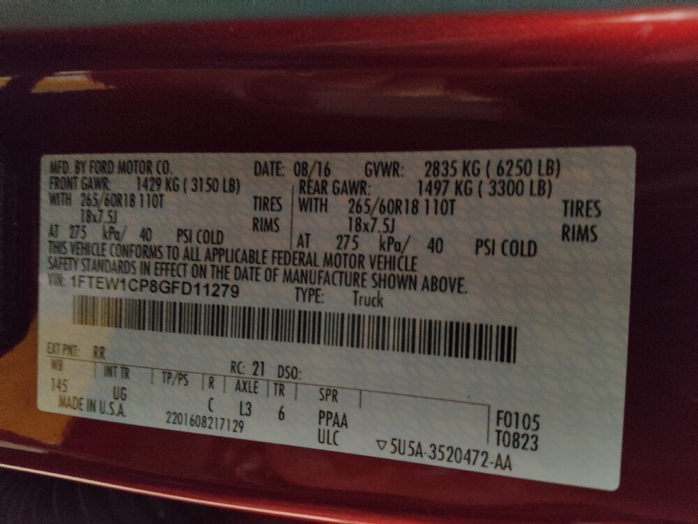 2016 Ford F150 in Columbus, GA 31909 - 18083038 33