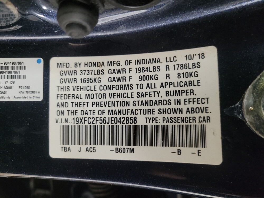 2018 Honda Civic in Duluth, GA 30096 - 18083122 33