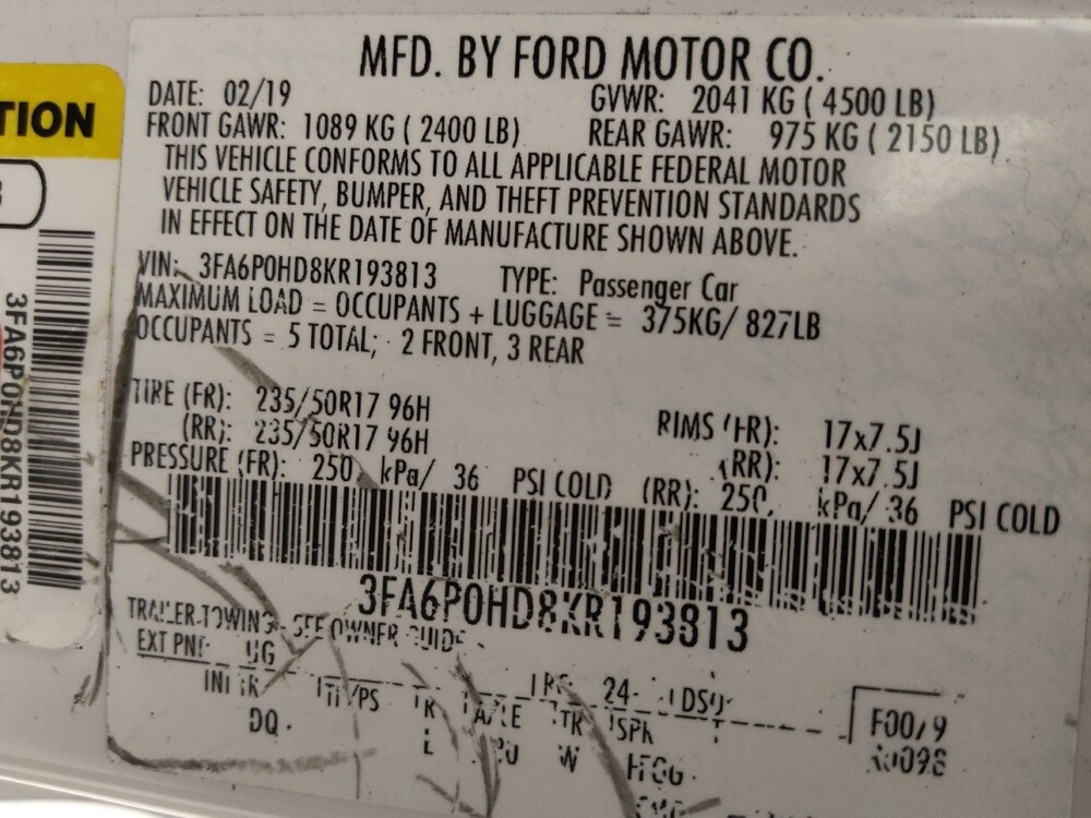 2019 Ford Fusion in Fort Myers, FL 33907 - 18083173 33