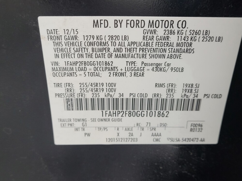 2016 Ford Taurus in Reno, NV 89502 - 18083183 33