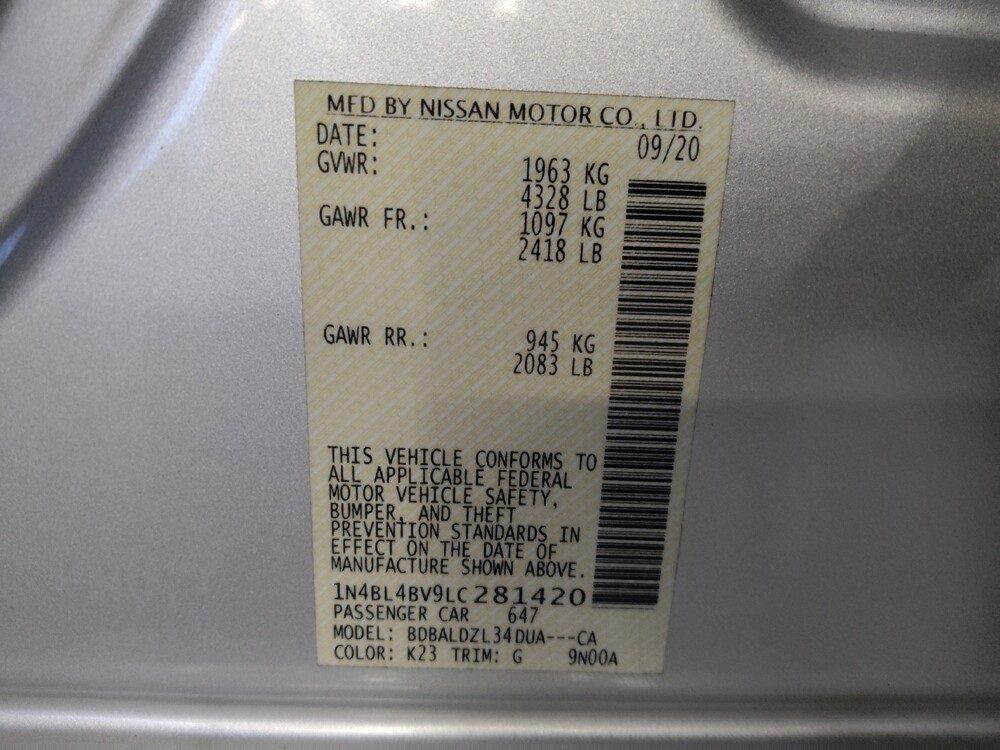 2020 Nissan Altima in Tallahassee, FL 32304 - 18083186 33